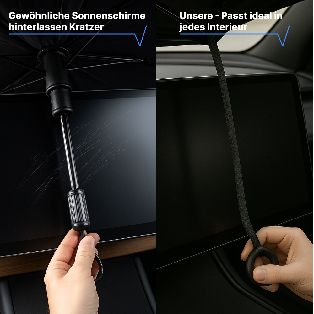 SonnenWächter - Auto-Sonnenschirm für die Windschutzscheibe