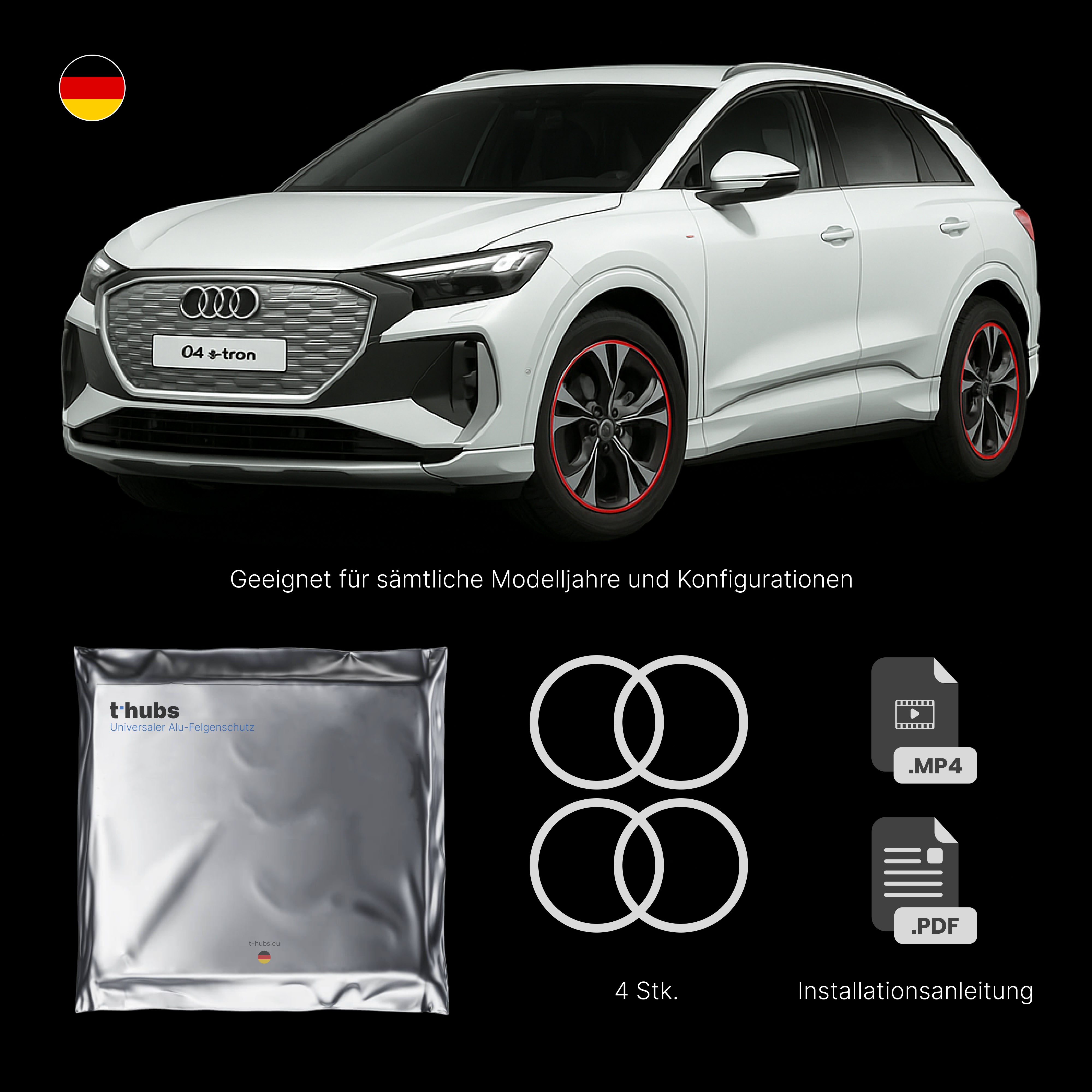 Universaler Alu-Felgenschutz
