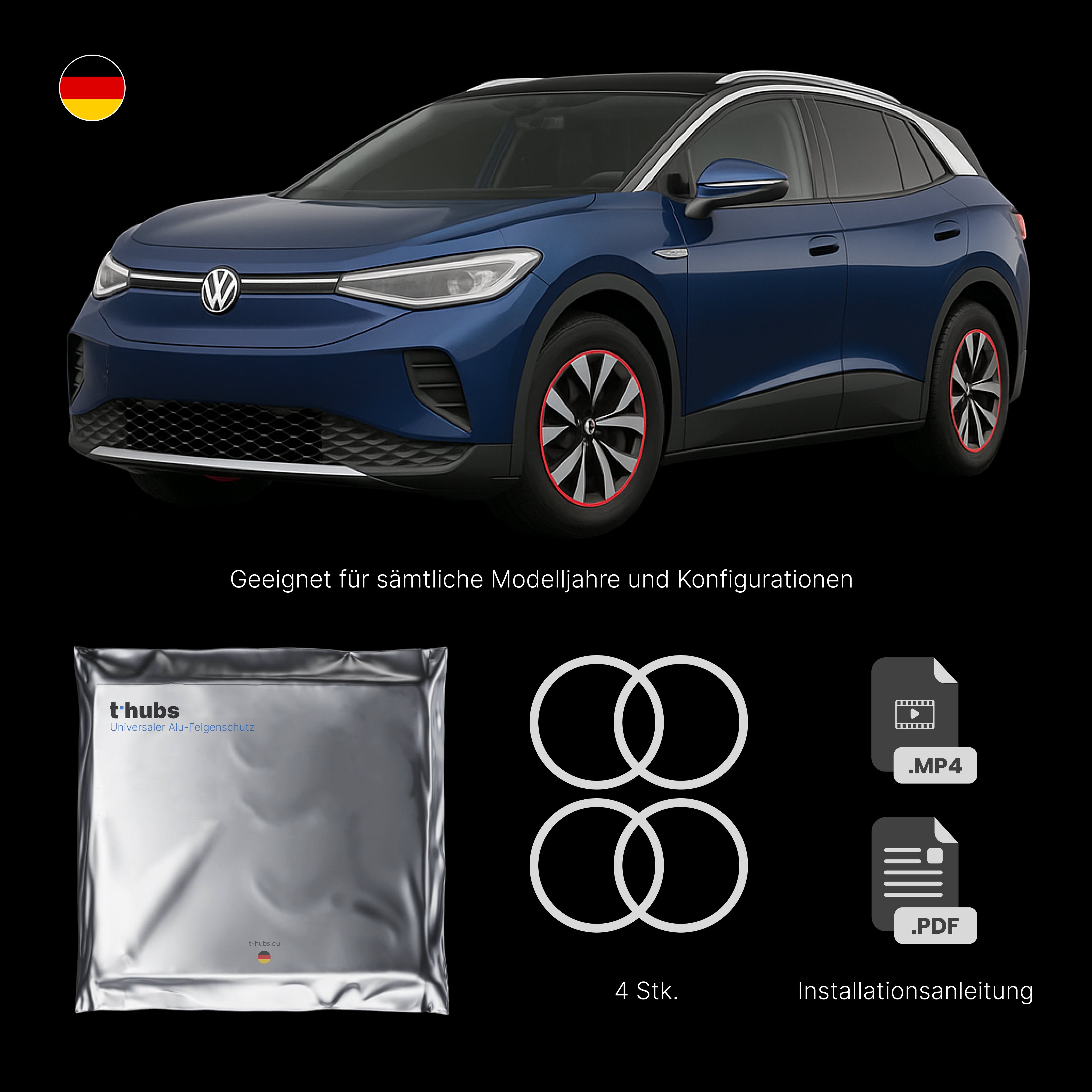 Universaler Alu-Felgenschutz