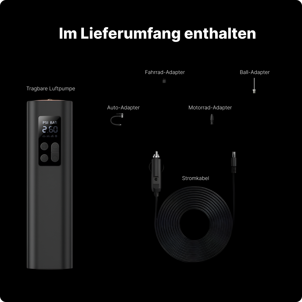 Tragbare Luftpumpe