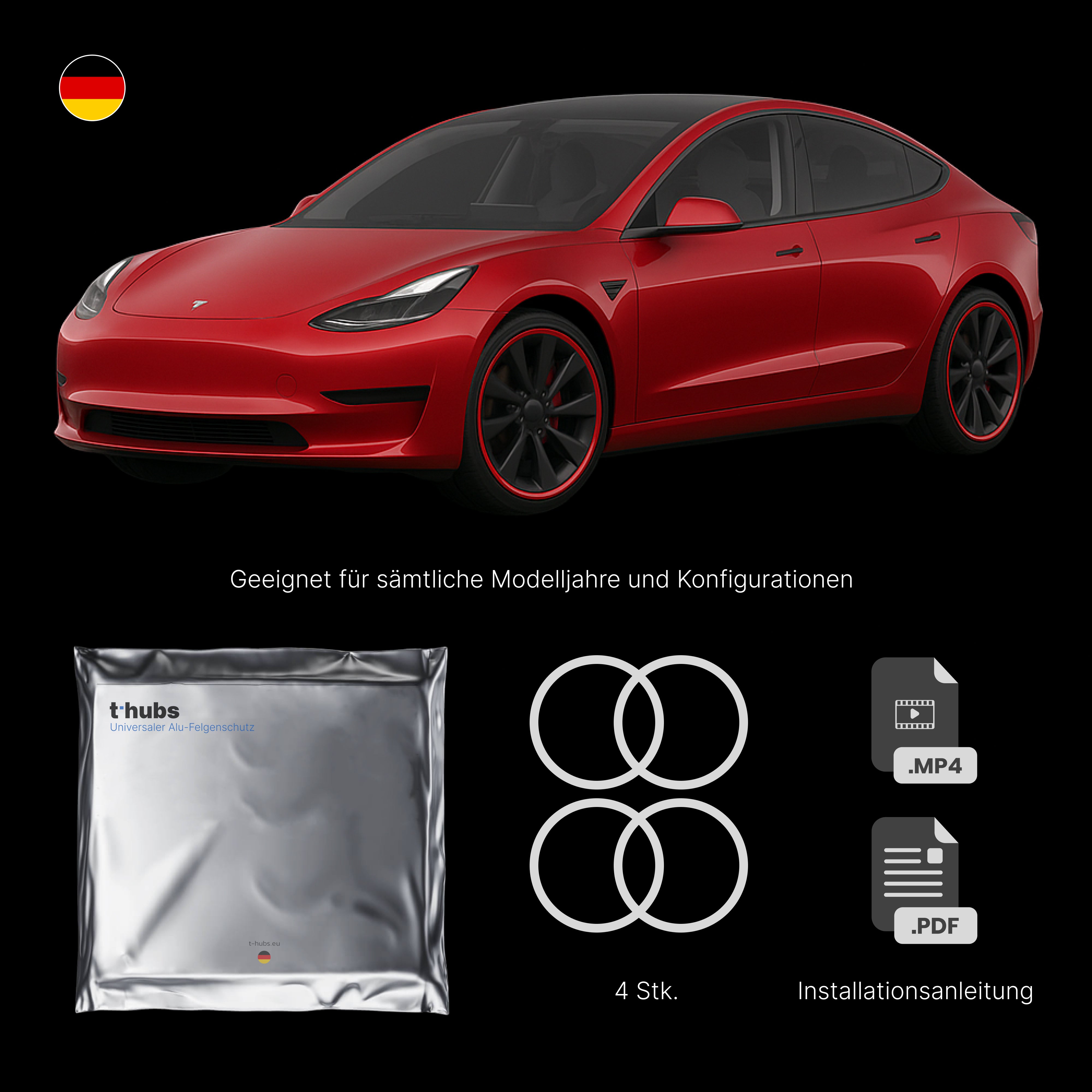 Universaler Alu-Felgenschutz