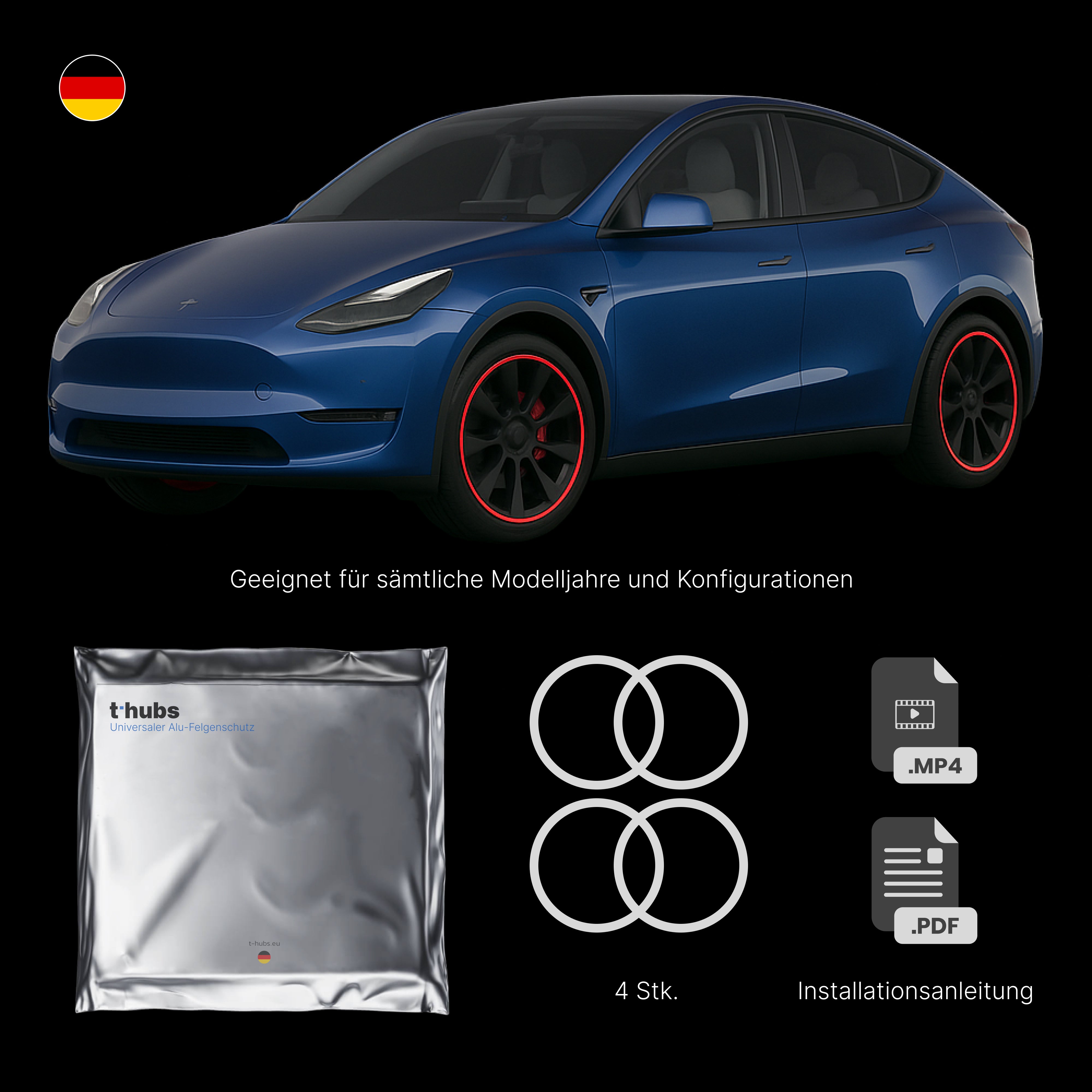 Universaler Alu-Felgenschutz