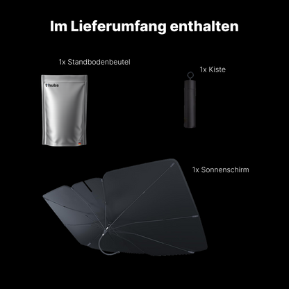 SonnenWächter - Auto-Sonnenschirm für die Windschutzscheibe
