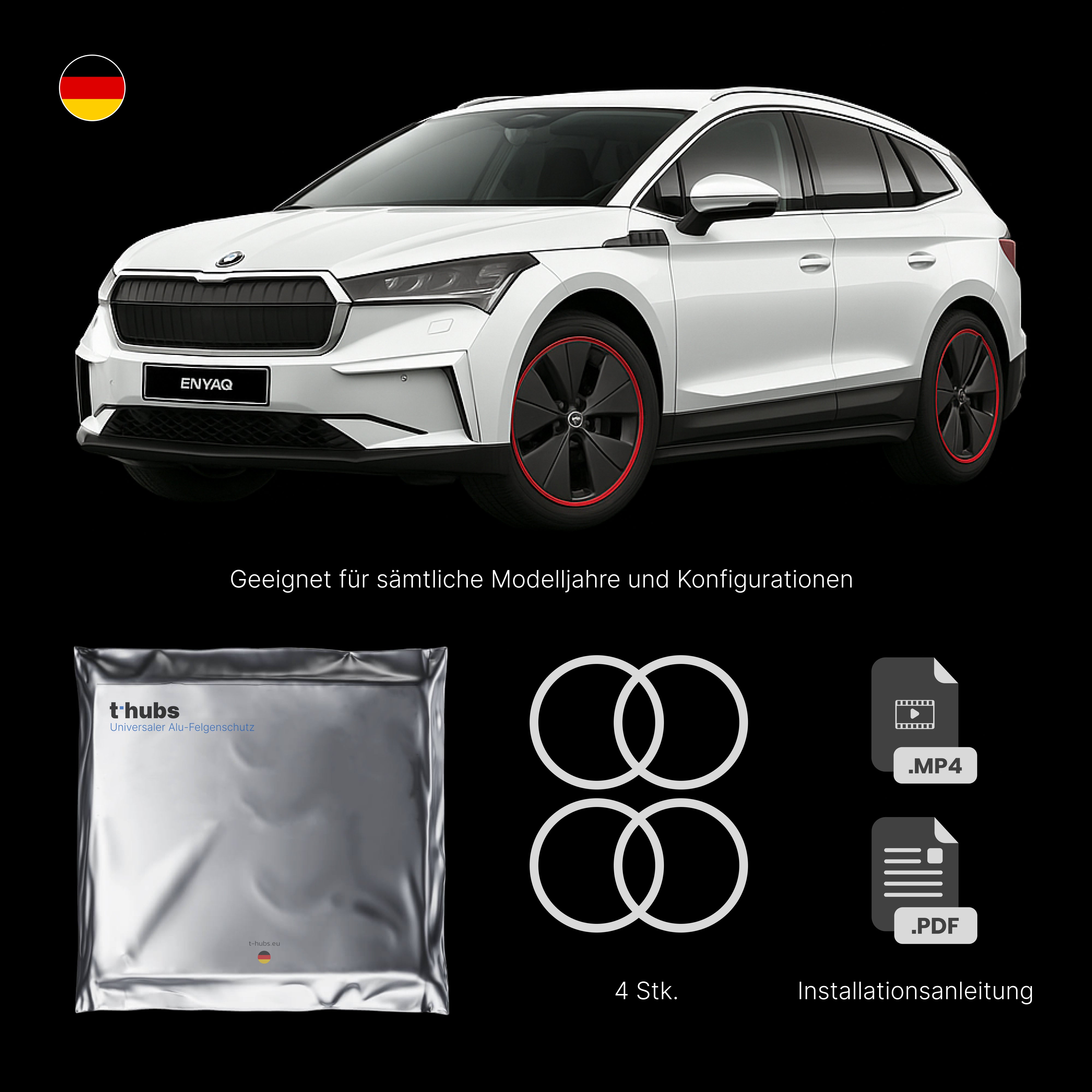 Universaler Alu-Felgenschutz