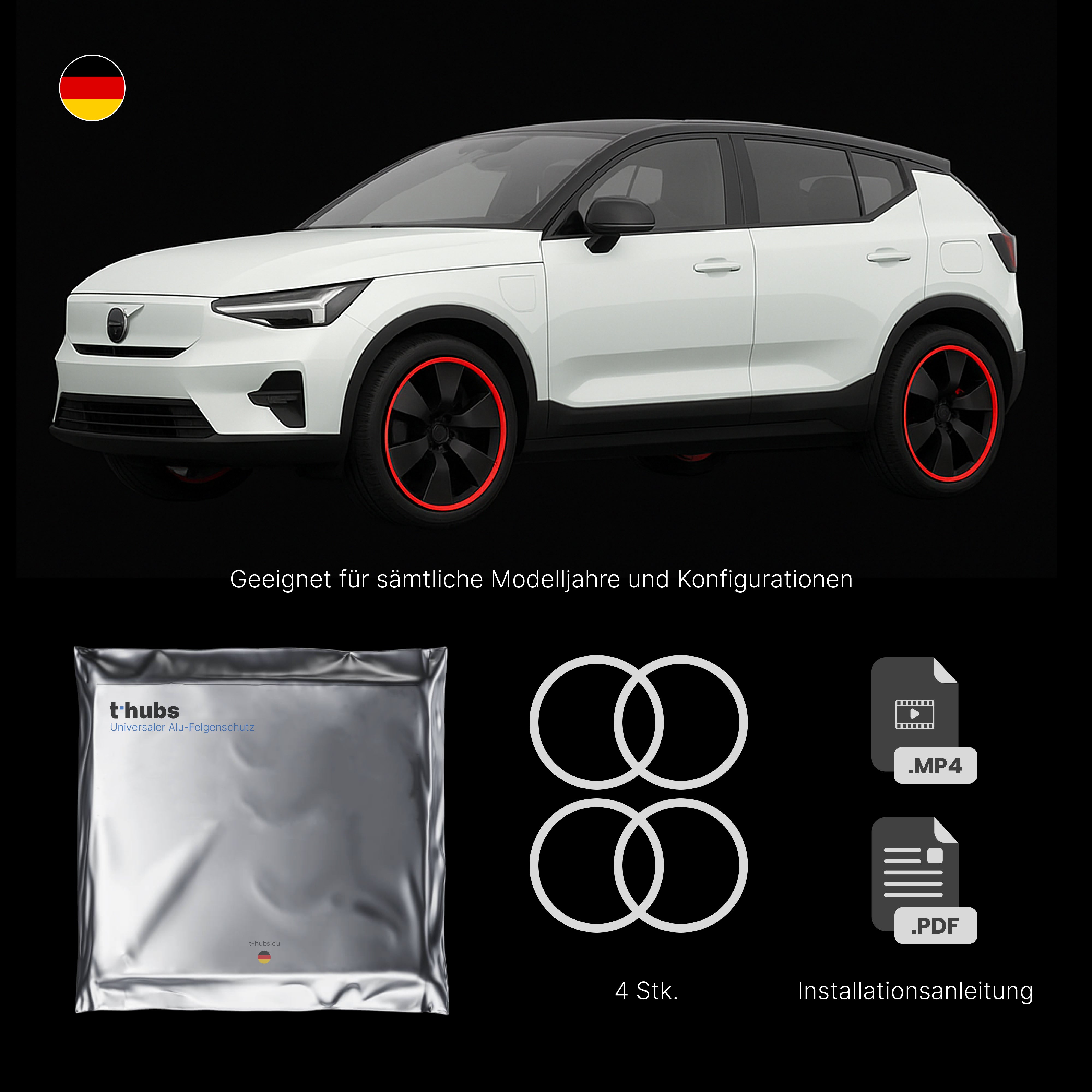 Universaler Alu-Felgenschutz